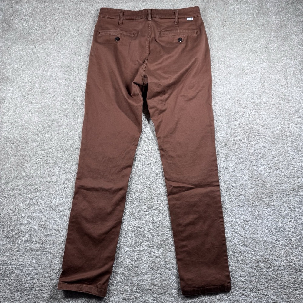 Levi Strauss & Co. Mens Chino‎ Pants Straight Leg Pockets Size 30x32 Burgandy - Picture 6 of 10
